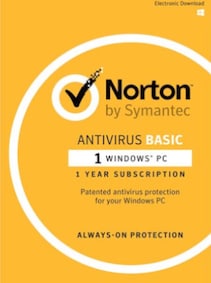 Norton AntiVirus Basic 1 Device 1 Year PC Symantec Key EUROPE
